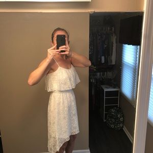 Cream knee length summer dress